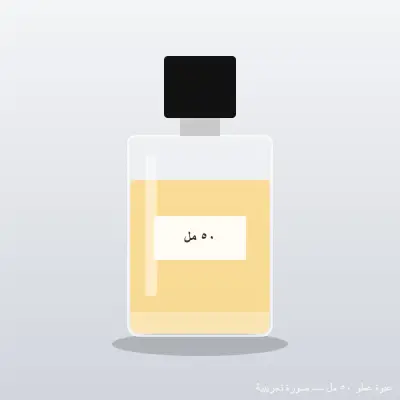 عبوة عطر زجاجية ٥٠ مل بغطاء بلاستيك مغناطيسي — شفاف